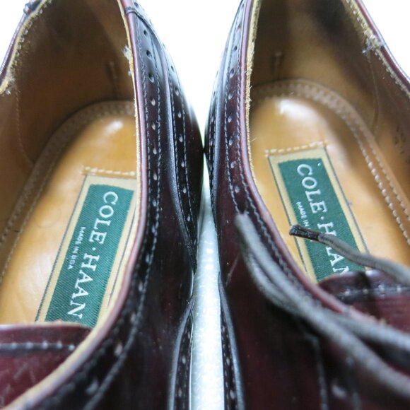 Cole Haan Brogue Leather Men's Dress Wingtip Oxfords Formal Footwear USA 10 D - Picture 7 of 7